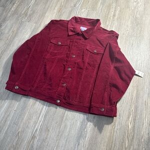 New Laura Scott Women’s Red Corduroy Size 3XL
